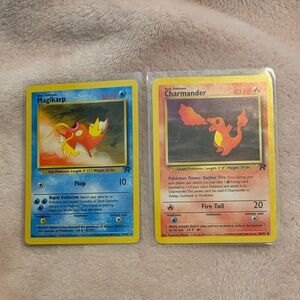 Pokemon Trading Cards - Team Rocket Lot Magikarp & Charmander